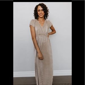 Gold Floor-length Athena Dress